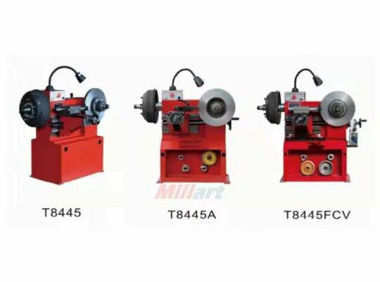 مخرطة الفرامل T8445 لأقراص وأسطوانات الفرامل ومعدات صيانة المركبات والشاحنات والسيارات