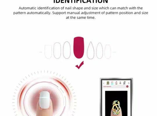 طابعة أظافر محمولة احترافية لعام 2024 لصالونات العناية بالأظافر ومعدات فن الأظافر لتجميل الأظافر بشعار مخصص ذكي