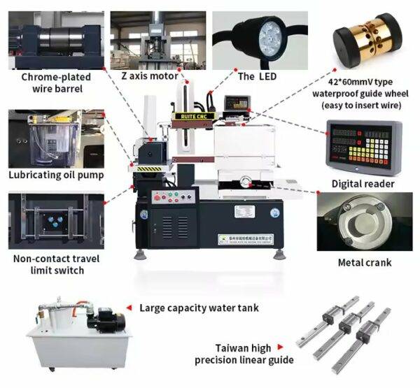 ⁦Ruite DK7720 معالجة قوالب الأجزاء المعدنية عالية الدقة CNC آلة قطع الأسلاك عالية السرعة EDM⁩ - الصورة ⁦6⁩