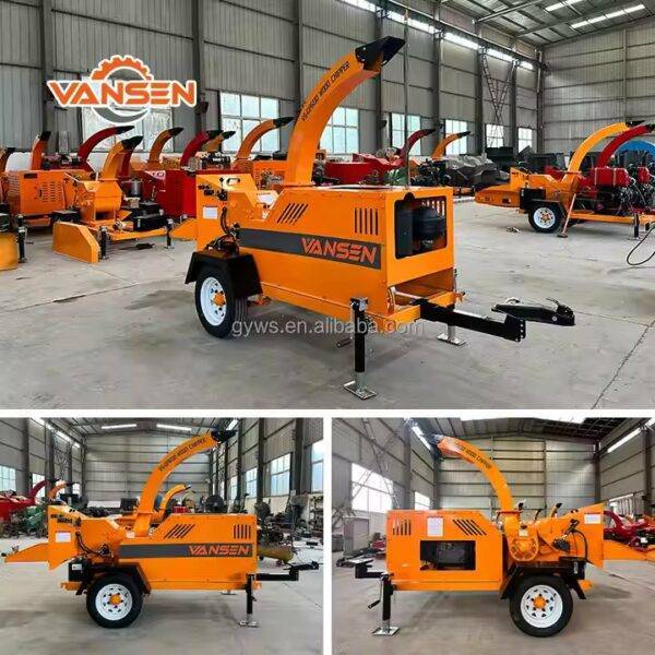 ⁦Ce المحمول 35HP الديزل الطاقة الهيدروليكية حديقة الغابات فروع شجرة النفايات سجلات طبل كسارة كسارة منشرة الخشب⁩ - الصورة ⁦6⁩