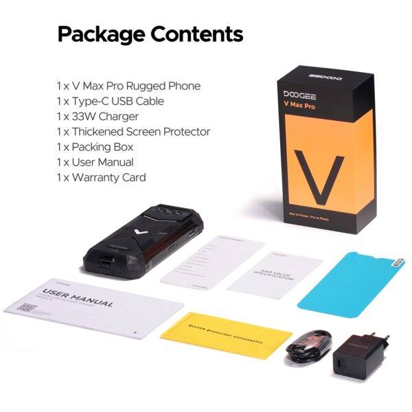 ⁦هاتف DOOGEE V Max Pro Rugged، 12⁩ - الصورة ⁦3⁩
