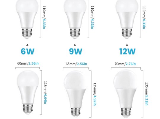 1 قطعة PIR محس حركة LED لمبة