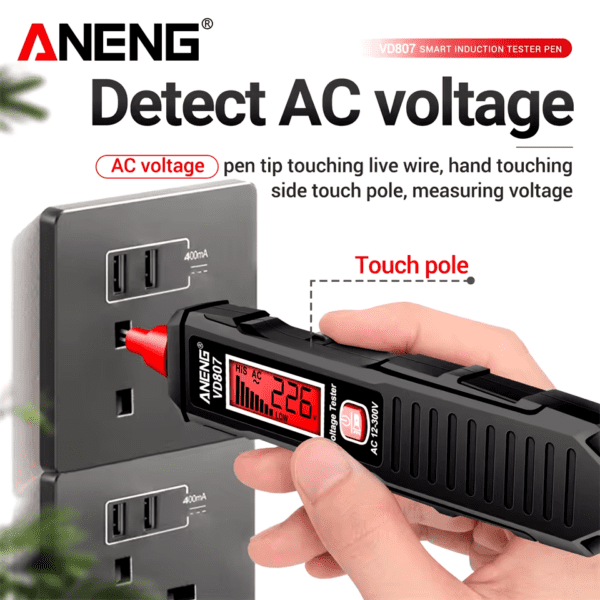 ANENG VD807 كلمة واحدة التعريفي 50/60 هرتز الكهربائية الذكية القلم ت