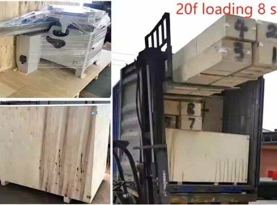 آلة قطع الخشب الرقائقي عالية الجودة / منشار لوحة الطاولة المنزلقة للنجارة الخشب الرقائقي MDF 3200X375MM ضمان