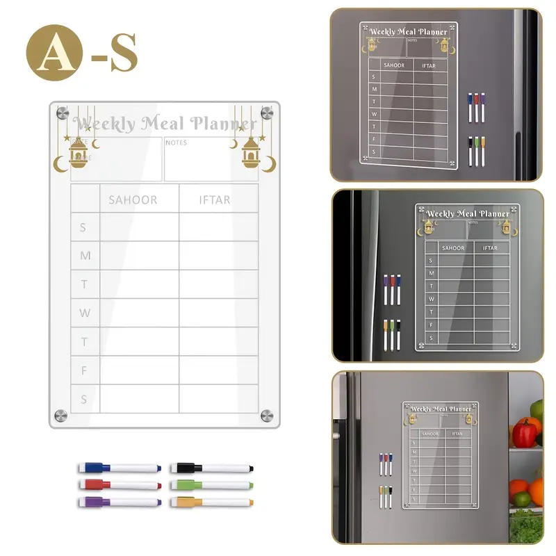 1 قطعة لوحة مخطط أسبوعية مغناطيسية - الصورة 5