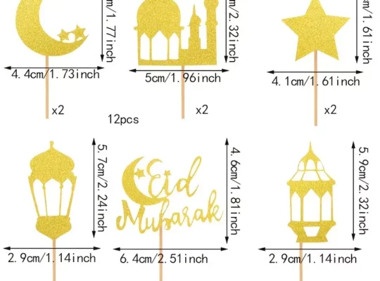 12 قطعة من أعواد الكب كيك رمضان