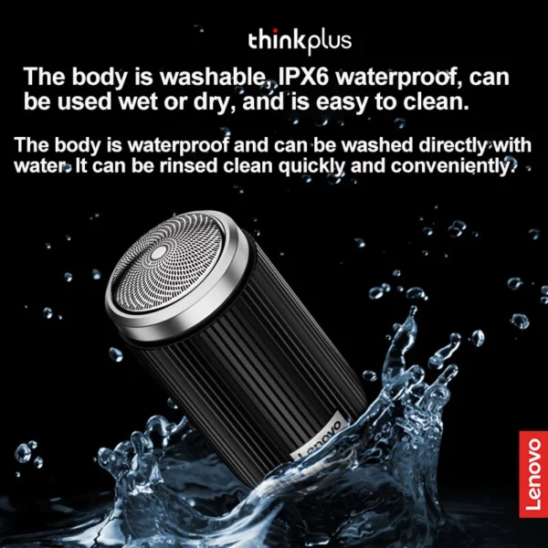 ⁦ماكينة حلاقة كهربائية صغيرة قابلة لإعادة الشحن Lenovo Thinkplus ES10⁩ - الصورة ⁦6⁩