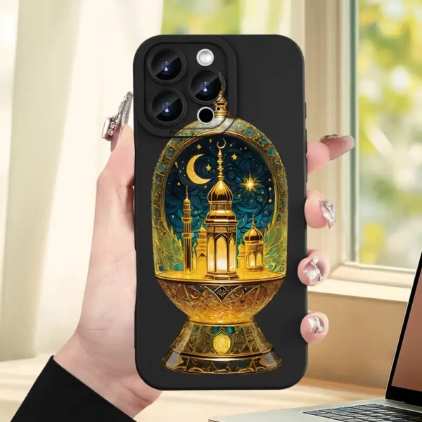 ⁦حافظة هاتف واقية ناعمة وعصرية لرمضان⁩ - الصورة ⁦3⁩