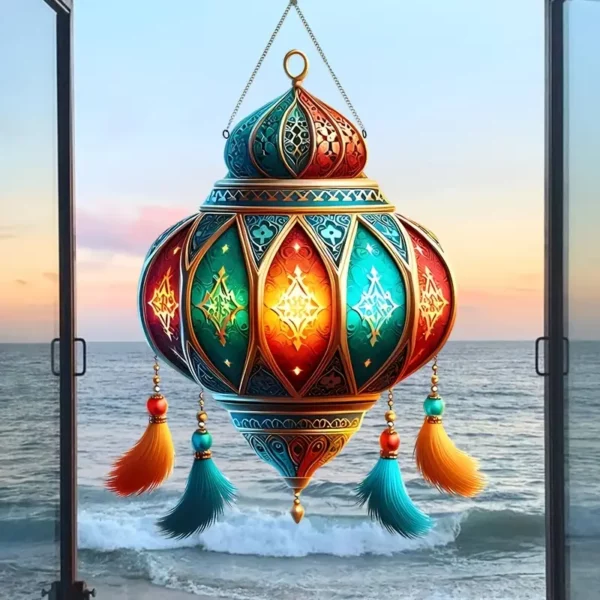 ⁦1 قطعة، فانوس مسطح 2D من الأكريليك لاصطياد الشمس⁩ - الصورة ⁦3⁩