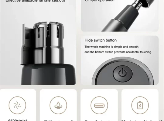 XIAOMI Mijia ماكينة قص شعر الأنف الكهربائية طلاء مضاد للبكتيريا