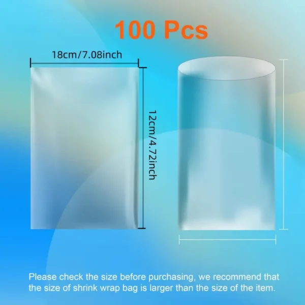 ⁦50/100 قطعة من أكياس التغليف الحراري PVC⁩ - الصورة ⁦3⁩