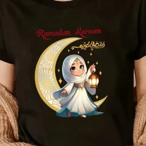 قميص بناتي برسمة رمضان كريم