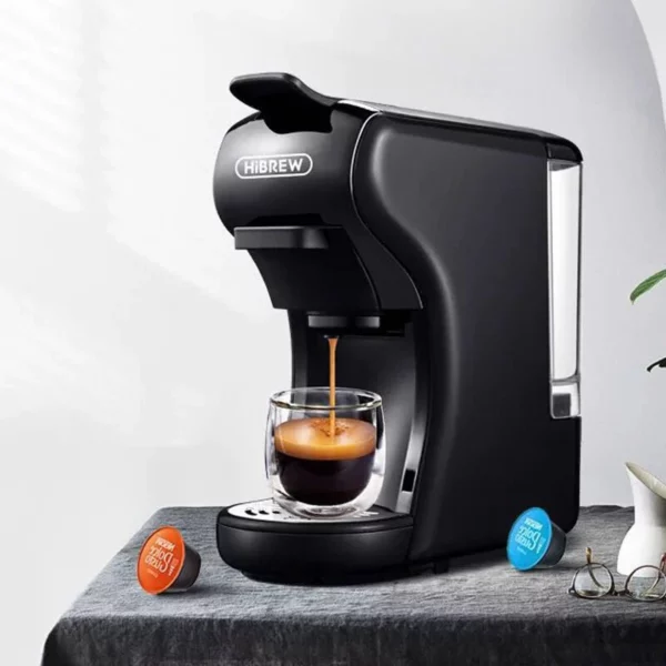 ⁦ماكينة قهوة إسبريسو HiBREW H1A 3 في 1 متوافقة مع قهوة دولتشي قوستو الأرضية⁩ - الصورة ⁦6⁩