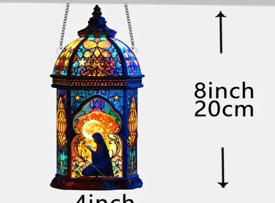 1 قطعة كلاسيكية من الأكريليك ليلة رمضان فانوس