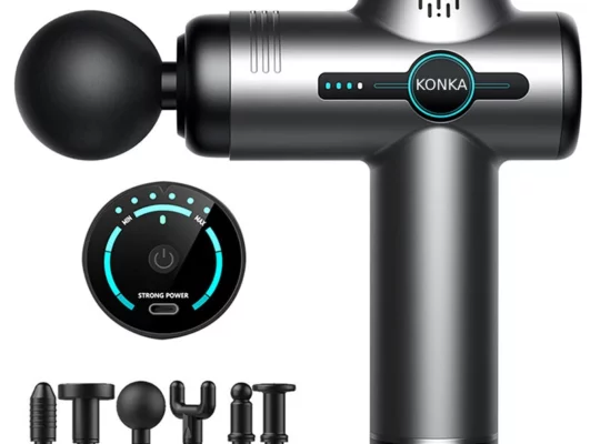 مسدس تدليك KONKA V1 6 سرعات تروس قابلة للتعديل 6 رؤوس