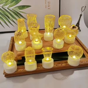 6 قطع – أضواء شمعة إلكترونية LED رمضان