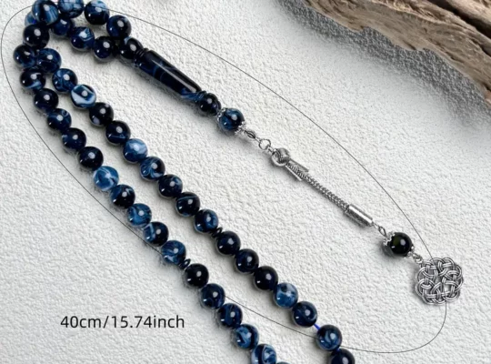 45 قطعة من حبات rosary muslim من الأكريليك على طراز القبائل