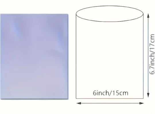 عبوات من أكياس التغليف القابلة للانكماش من PVC، بأحجام متنوعة، أكياس تغليف شفافة زرقاء قابلة للختم بالحرارة