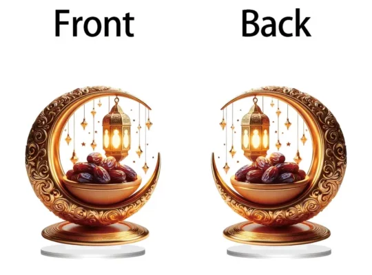 زينة رمضان الفاخرة المسطحة