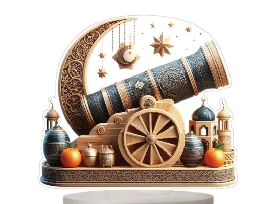 ديكور أكريليك مستوحى من رمضان 2D مسطح