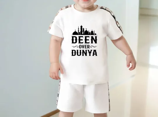 طقم صيفي عارض للأطفال الذكور بتصميم رمضاني