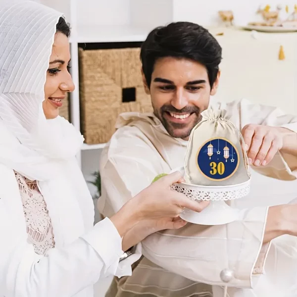 ⁦30 قطعة، أكياس سحب لتقويم رمضان للأيام من 1 إلى⁩ - الصورة ⁦5⁩