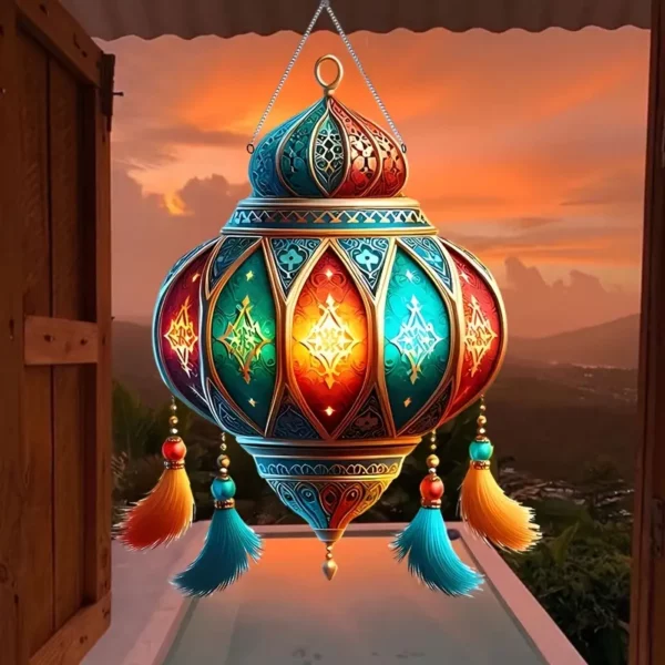 ⁦1 قطعة، فانوس مسطح 2D من الأكريليك لاصطياد الشمس⁩ - الصورة ⁦5⁩