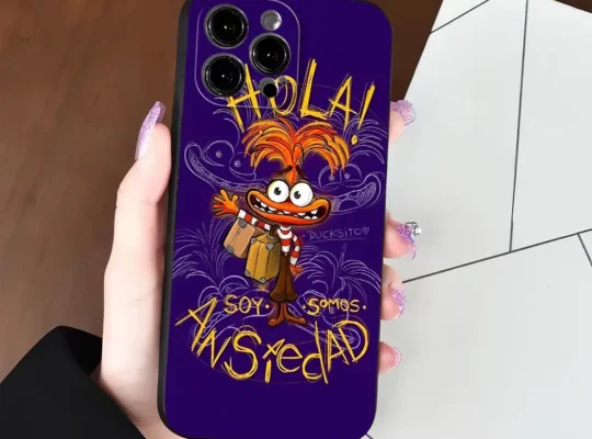 1 قطعة حافظة هاتف ديزني داخل خارج TPU