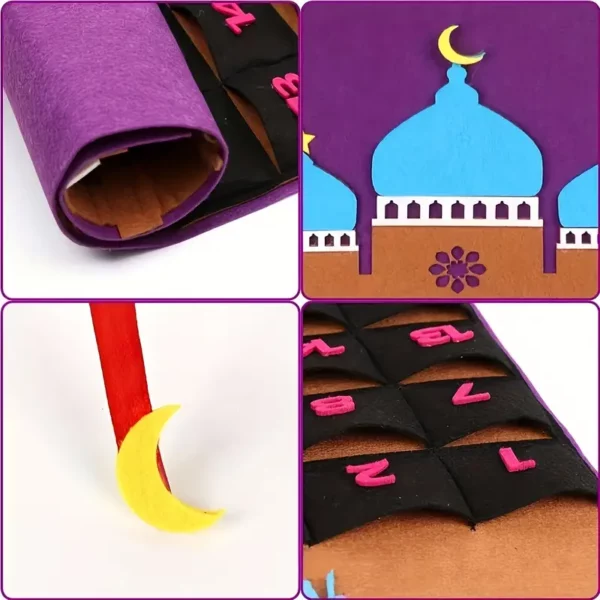 ⁦1 قطعة تقويم العد التنازلي لرمضان الاحتفالي⁩ - الصورة ⁦4⁩