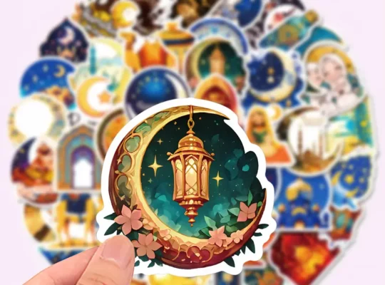 50 قطعة من ملصقات الجرافيتي للرمضان