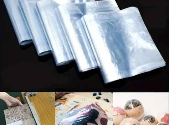 100 قطعة من أكياس التقلص PVC الشفافة