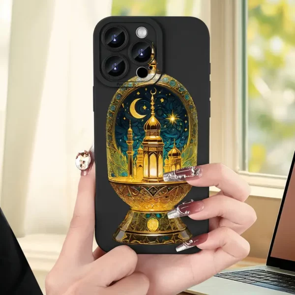 ⁦حافظة هاتف واقية ناعمة وعصرية لرمضان⁩ - الصورة ⁦5⁩