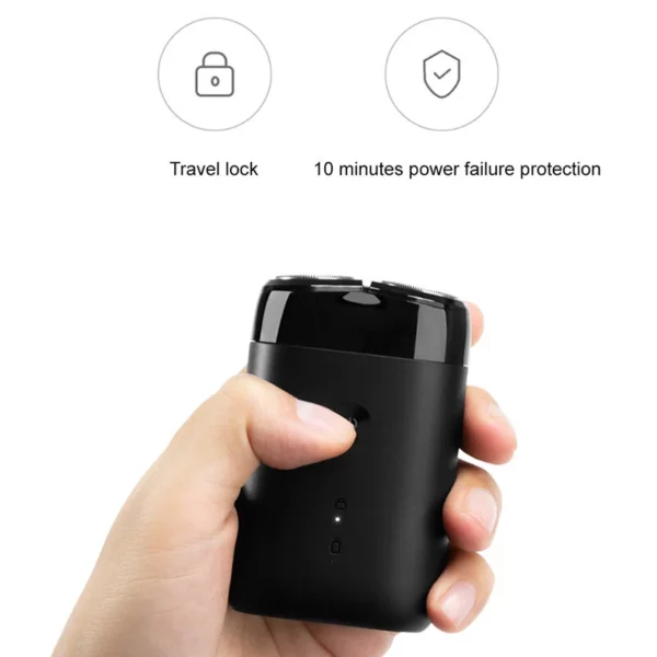 ⁦XIAOMI S100 ماكينة حلاقة كهربائية رأس حلاقة دوار⁩ - الصورة ⁦6⁩