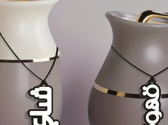 مجموعة من 2 علامات للقوارير الحرارية من الاكريليك