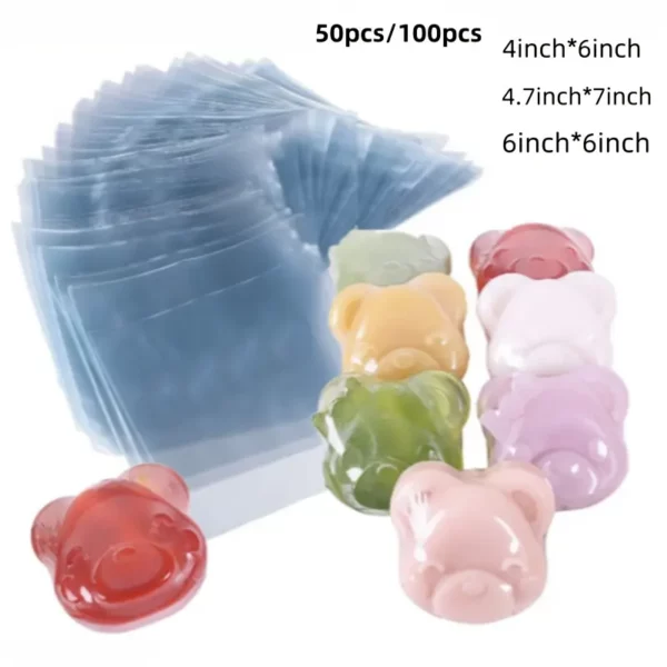 ⁦50/100 قطعة من أكياس التغليف الحراري PVC⁩ - الصورة ⁦5⁩
