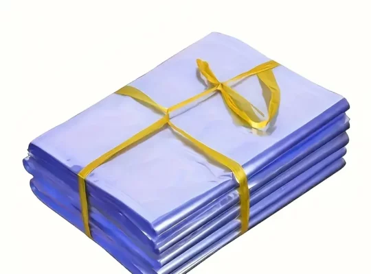 عبوات من أكياس التغليف القابلة للانكماش من PVC، بأحجام متنوعة، أكياس تغليف شفافة زرقاء قابلة للختم بالحرارة