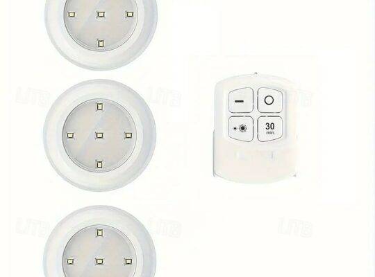 مجموعة مصابيح LED تعمل باللمس مكونة من 3 قطع