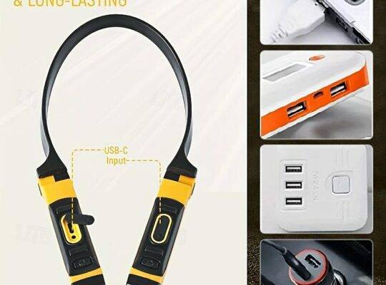 مصباح LED قابل لإعادة الشحن لقراءة الرقبة للشواء بمستويين من السطوع