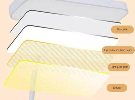 التحكم باللمس مرنة قابلة للطي بقيادة مصباح مكتبي usb