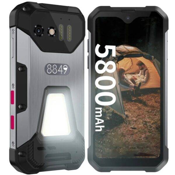 Unihertz Tank mini 1 / 8849، 8GB 256GB، محدد المدى بالليزر، كاميرا 100 ميجابكسل، 4.3 بوصة Android 13 Helio G99 ثماني النواة، الشبكة: 4G (أسود)