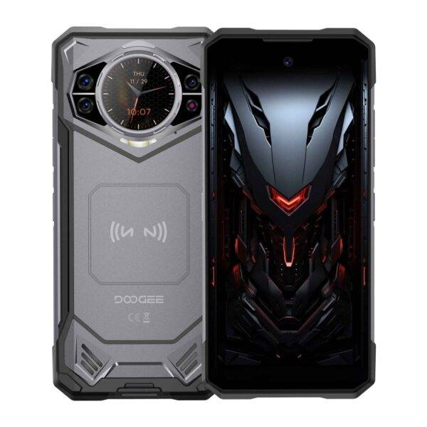 هاتف DOOGEE S200 Rugged، 12 جيجابايت + 256 جيجابايت، بصمة جانبية، 6.58 بوصة، أندرويد 14، معالج Dimensity 7050 ثماني النواة 2.6 جيجاهرتز، شبكة: 4G، OTG، NFC (رمادي)