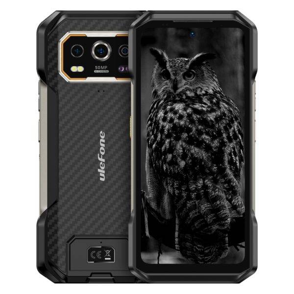 هاتف Ulefone Armor 27 Rugged، 12 جيجابايت + 256 جيجابايت، رؤية ليلية، بطارية 10600 مللي أمبير، شاشة 6.78 بوصة، أندرويد 14، ميديا تيك هيليو G99 ثماني النواة، شبكة: 4G، NFC، OTG (أسود)