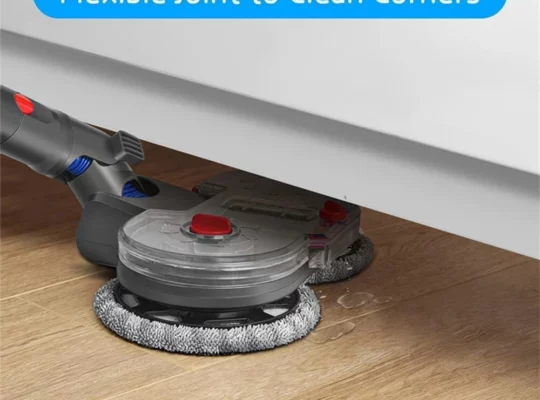 ملحق رأس الممسحة الكهربائية لـ Dyson V7 V8 V10 V11 مع خزان مياه و 6 وسادات ممسحة. ABS عالي الجودة لتنظيف الأرضيات المتنوع