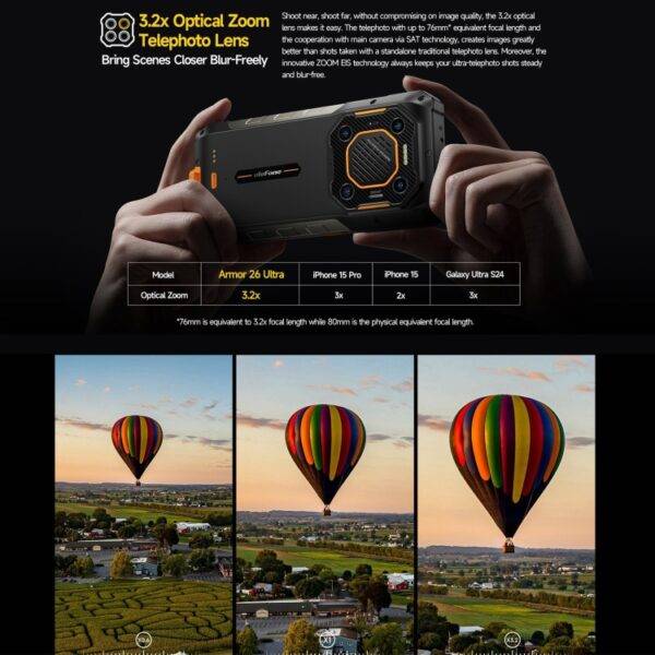 ⁦هاتف Ulefone Armor 26 فائق التحمل⁩ - الصورة ⁦8⁩