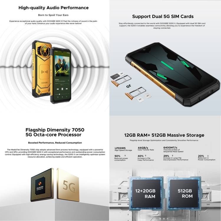 هاتف DOOGEE S200X AI Rugged - الصورة 9