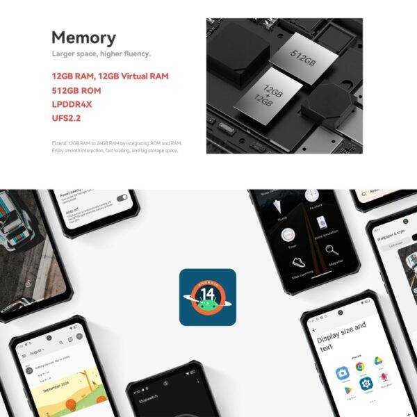 ⁦هاتف IIIF150 Air3 المتين⁩ - الصورة ⁦9⁩