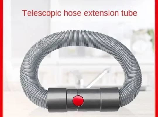 إكسسوارات مكنسة كهربائية أجزاء خرطوم أنبوب تمديد مرن ملحقات أنبوب تلسكوبي لـ Dyson V7 و V8 و V10 و V11 و V12 و V15 و G5 – اللون الرمادي