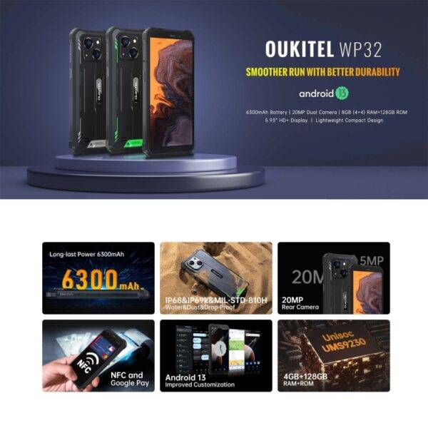 ⁦Oukitel WP32⁩ - الصورة ⁦3⁩
