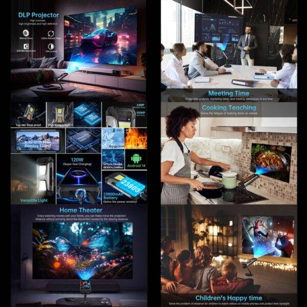 ⁦هاتف Unihertz 8849 Tank 2 Pro Night Vision Projector Rugged⁩ - الصورة ⁦4⁩