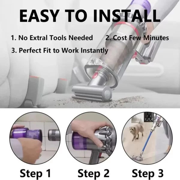 ⁦استبدال فلتر HEPA لنماذج Dyson V11 فلترة عالية الكفاءة جزء 970013-02 مواد صديقة للبيئة صيانة سهلة - #ج⁩ - الصورة ⁦4⁩